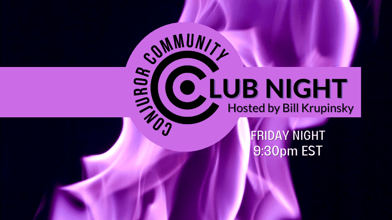 Club Night Hosted by Bill Krupinsky (September 30th)